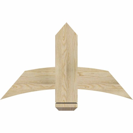 Ekena Millwork Bellingham Rough Sawn Timber Gable Bracket, Douglas Fir, 36"W x 21"H x 2"D x 6"F, 14/12 Pitch GBW036X21X0206BEL00RDF